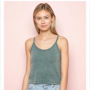 Brandy Melville green tank top